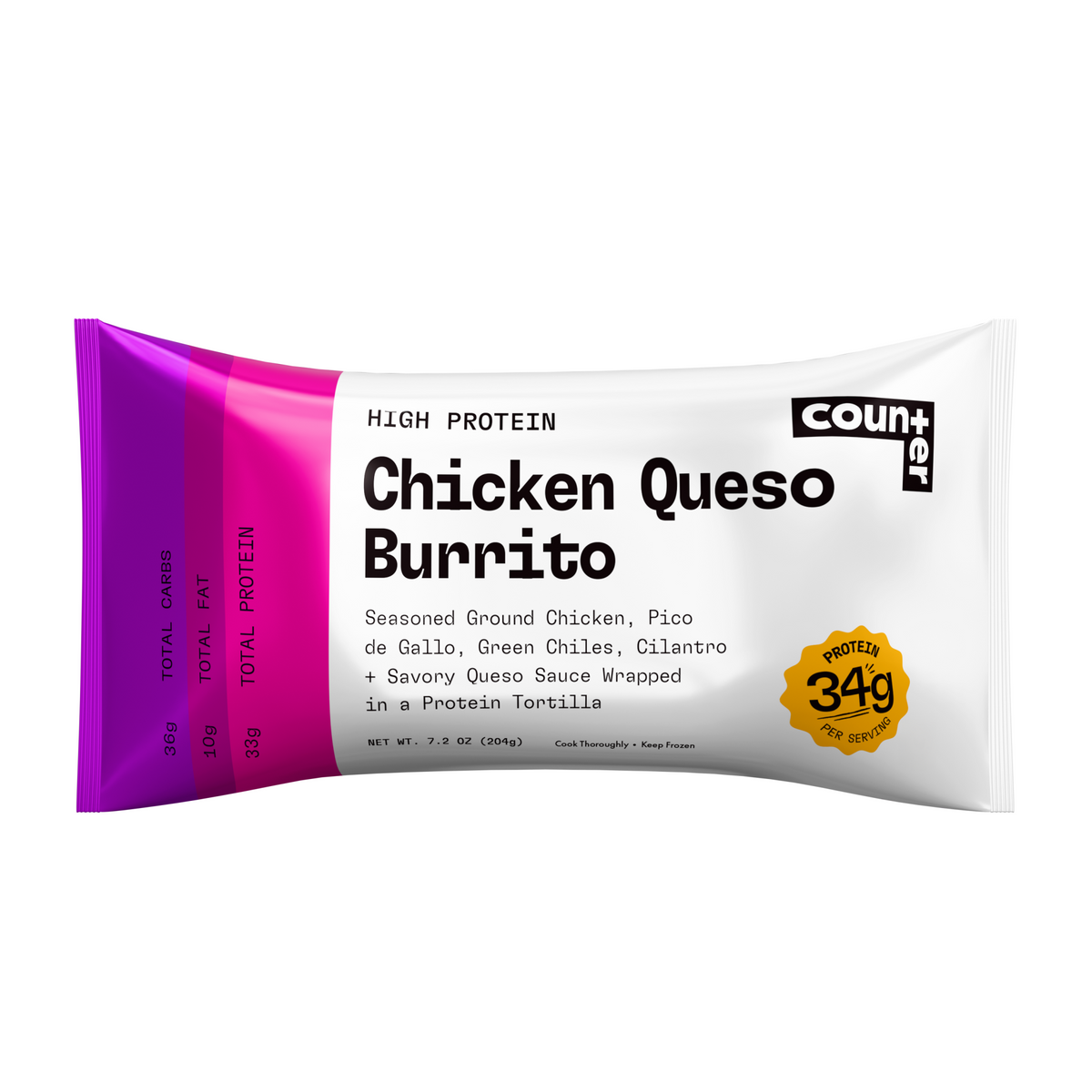 Counter Chicken Queso Burrito